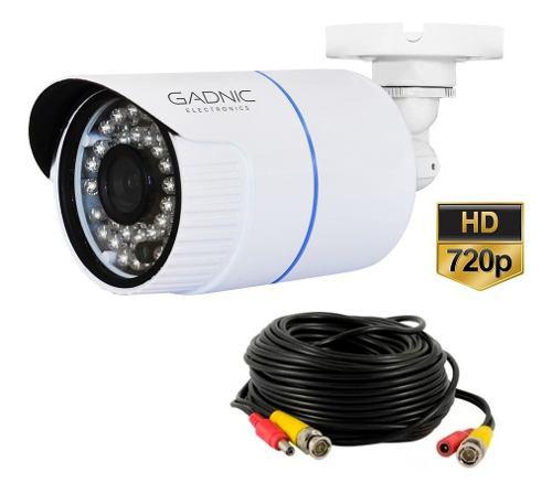 Camara De Seguridad Cctv 720p Con Cable De Video Y Corriente