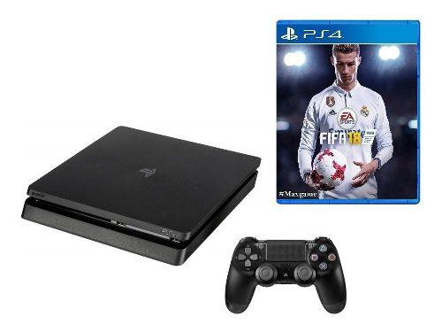 Ps4 slim 1tb + fifa 18 sony play station 4. oferta