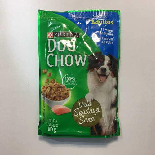 Dog chow pouch festival d pollo perro adulto 15 u envio caba