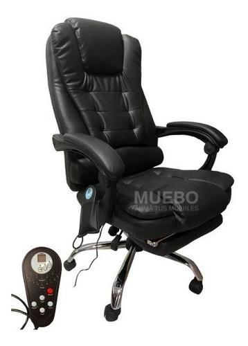 Sillon ejecutivo gerencial masajeador control remoto cuero