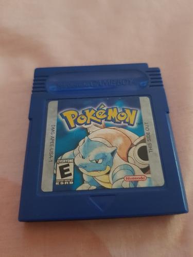 Pokemon Blue Game Boy Color Japón Juego Cartucho Graba